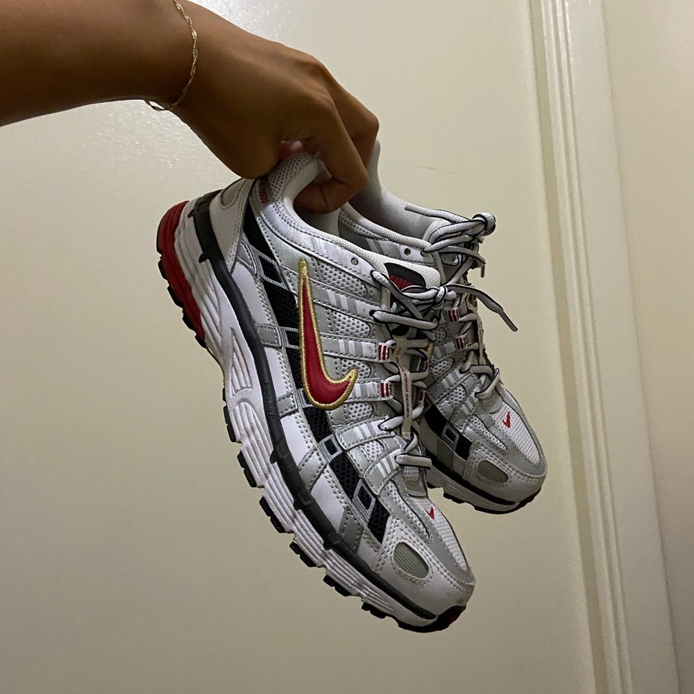 Nike P-6000 Silver and Red